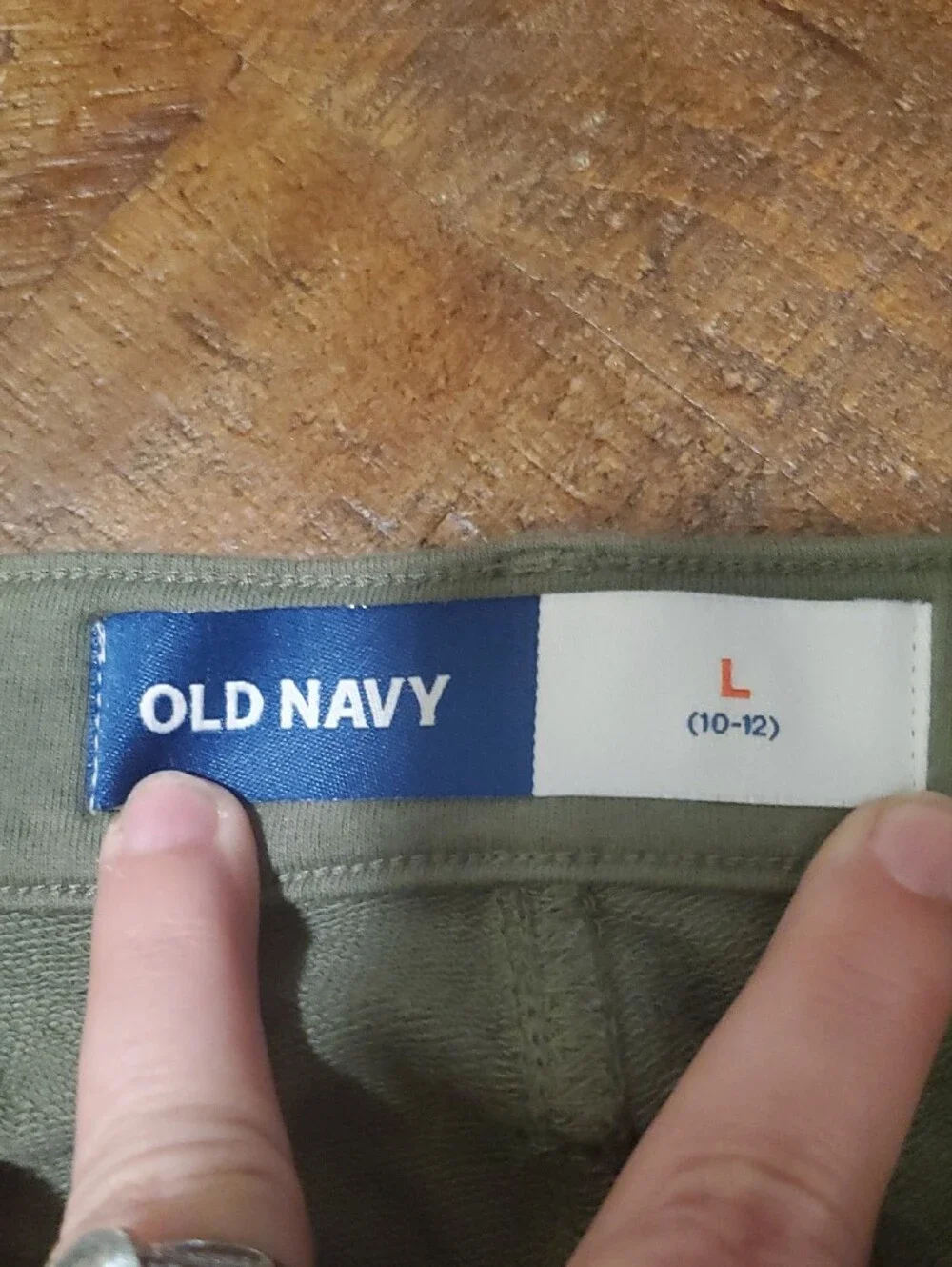 Old Navy Olive Green Kids Flat-Front Shorts
